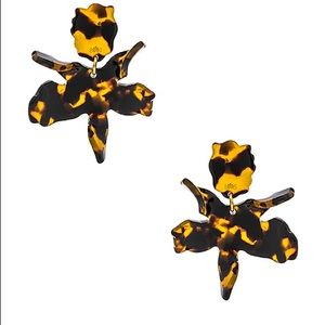 Lele Sadoughi J Crew Tortoise Small Lily Earrings